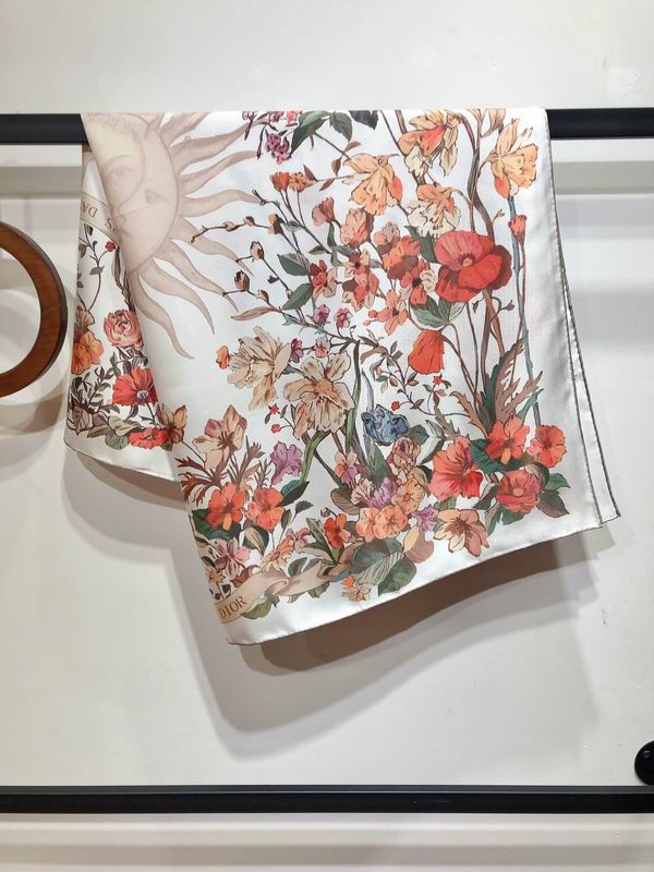 Dior silk scarf 90X90cm E17 (19)